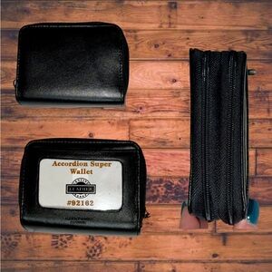 Black Accordion Super Wallet